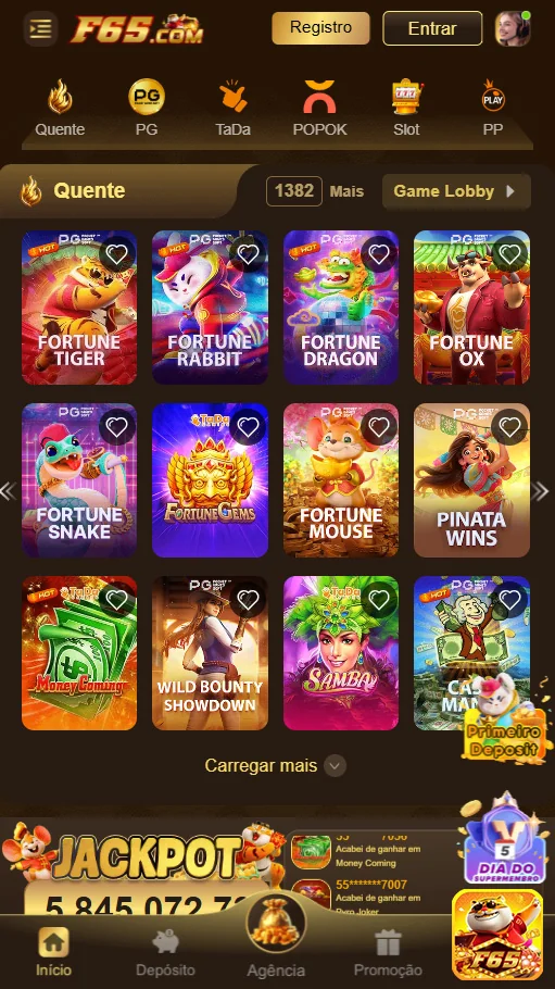 Ilustração de Explore a Plataforma de Jogos F65 com Tecnologia Segura